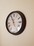 RAF 1943 Pattern Replica 12/24 Wall Clock with Silent Quartz Movement and Sweep Second Hand(Size 12