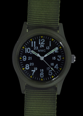 MWC W10 1970's Pattern 24 Jewel Automatic Military Watch with 100m Water Resistance (Non Date Version)
