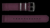 2 Piece 20mm Parachute Regiment NATO Military Watch Strap in Ballistic Nylon with Stainless Steel Fasteners