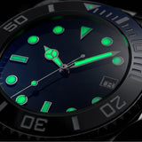 MWC 21 Jewel 300m Automatic Military Divers Watch with Sapphire Crystal and Ceramic Bezel on a Steel Bracelet